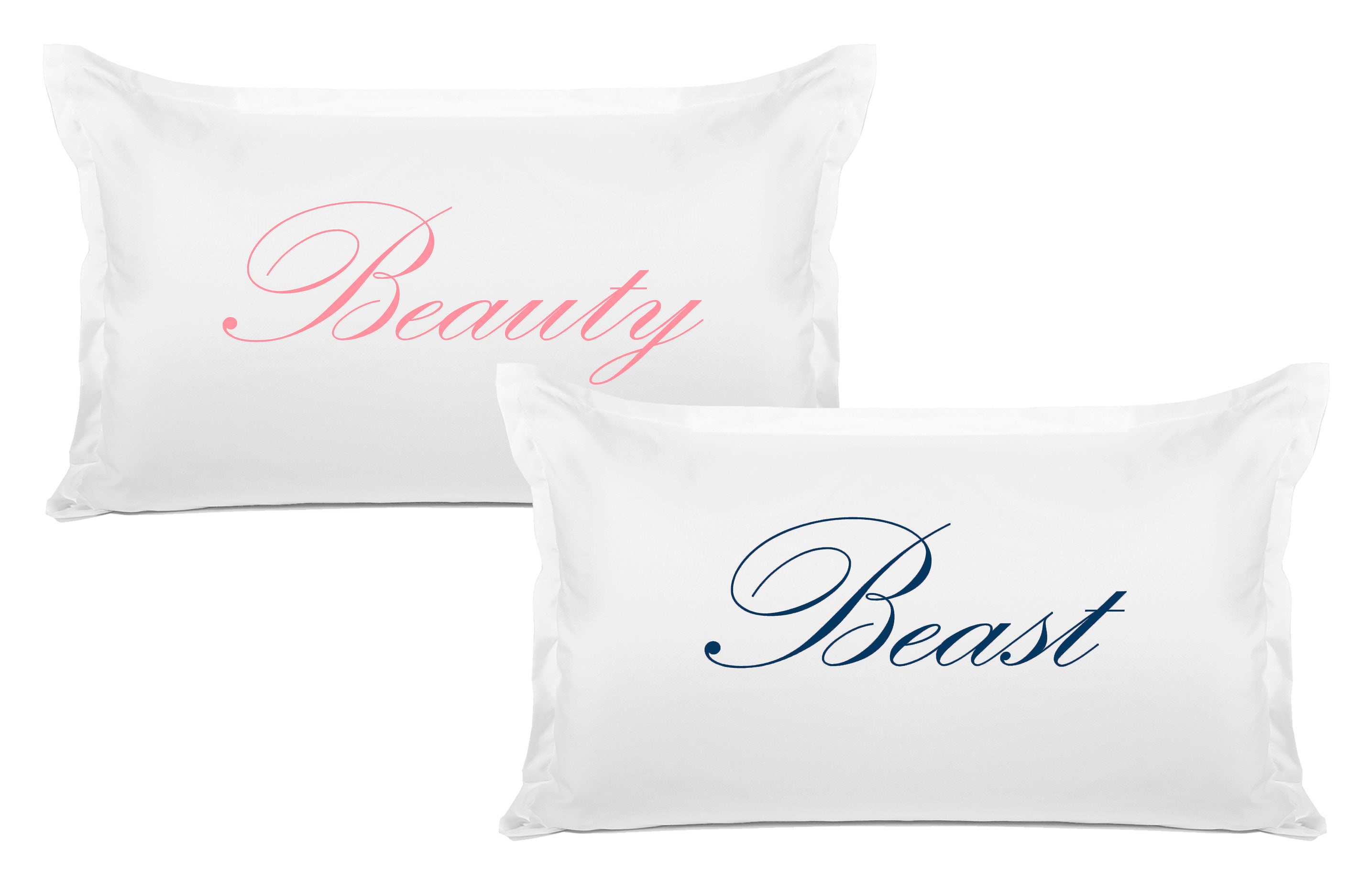 Beauty, Beast - His & Hers Pillowcase Collection-Di Lewis