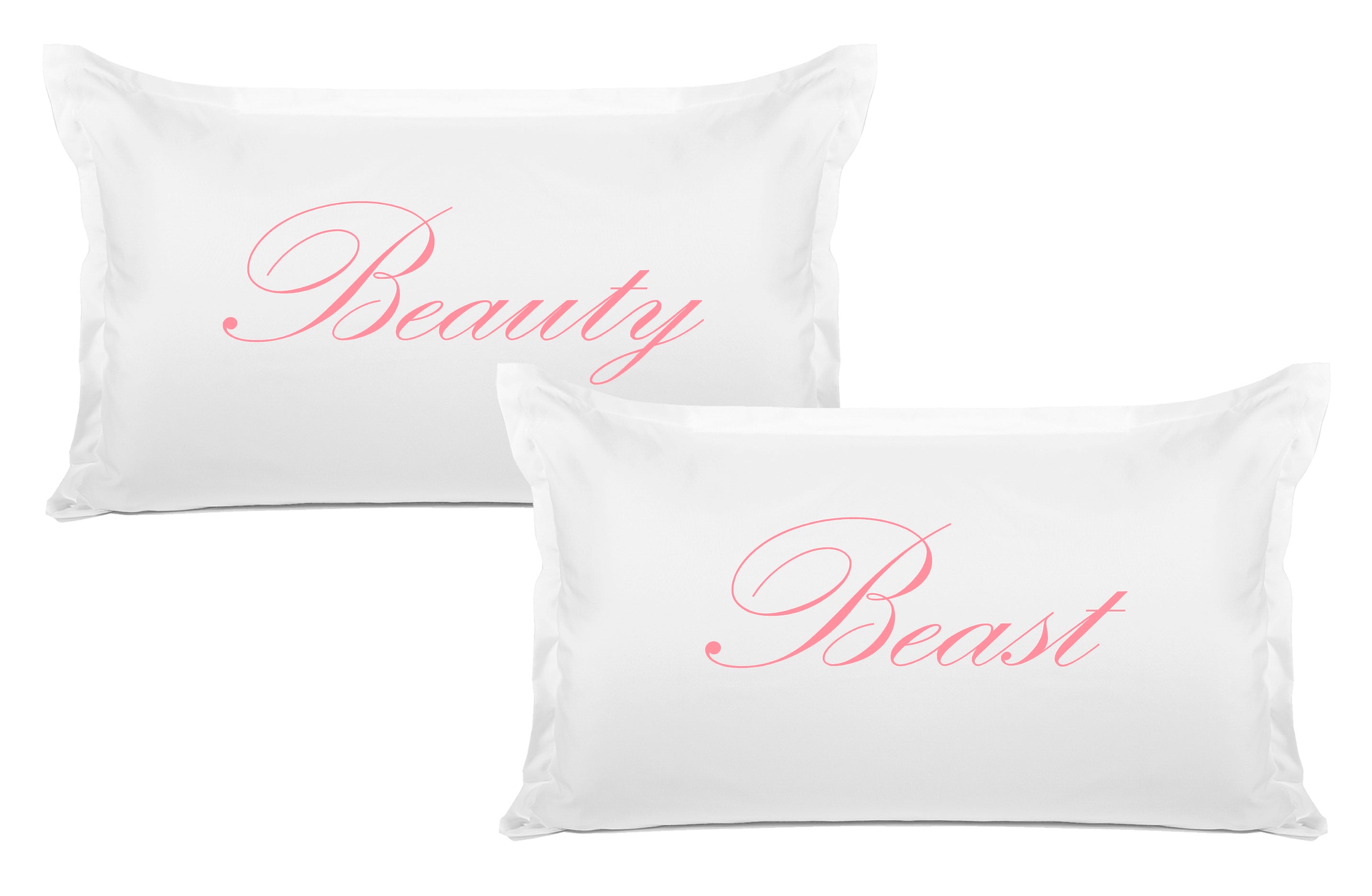 Beauty, Beast - His & Hers Pillowcase Collection-Di Lewis