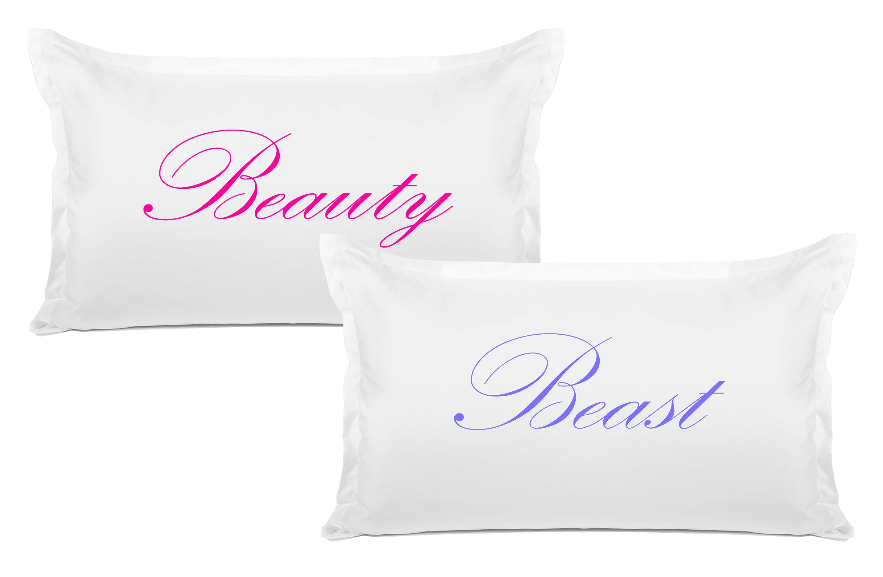 Beauty, Beast - His & Hers Pillowcase Collection-Di Lewis