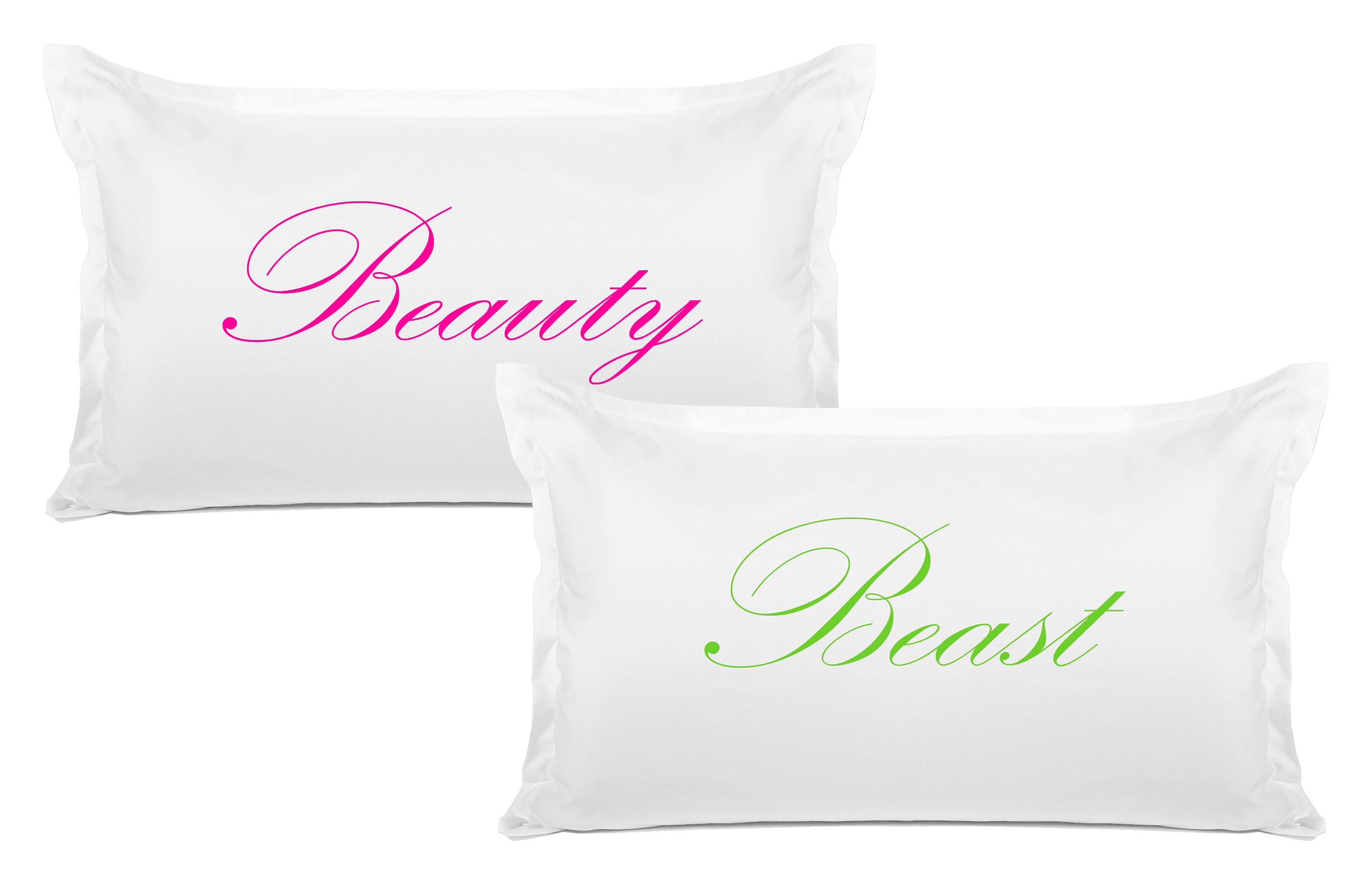 Beauty, Beast - His & Hers Pillowcase Collection-Di Lewis