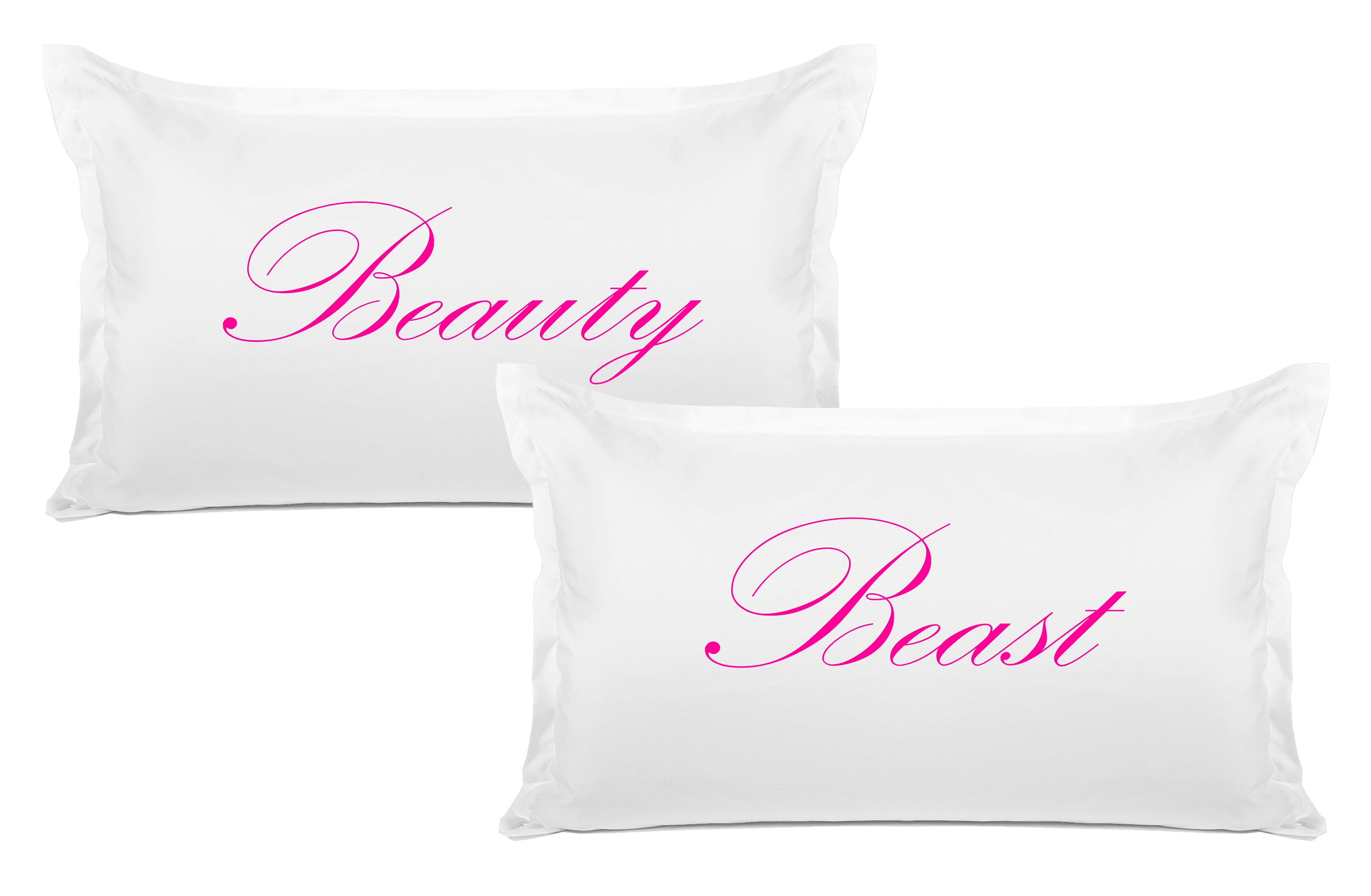 Beauty, Beast - His & Hers Pillowcase Collection-Di Lewis