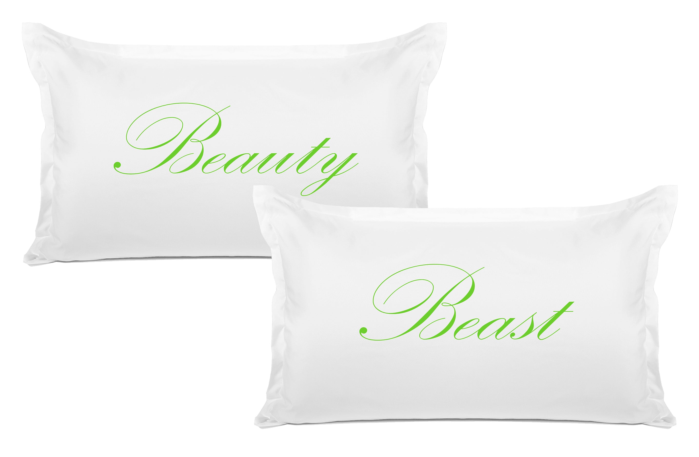 Beauty, Beast - His & Hers Pillowcase Collection-Di Lewis