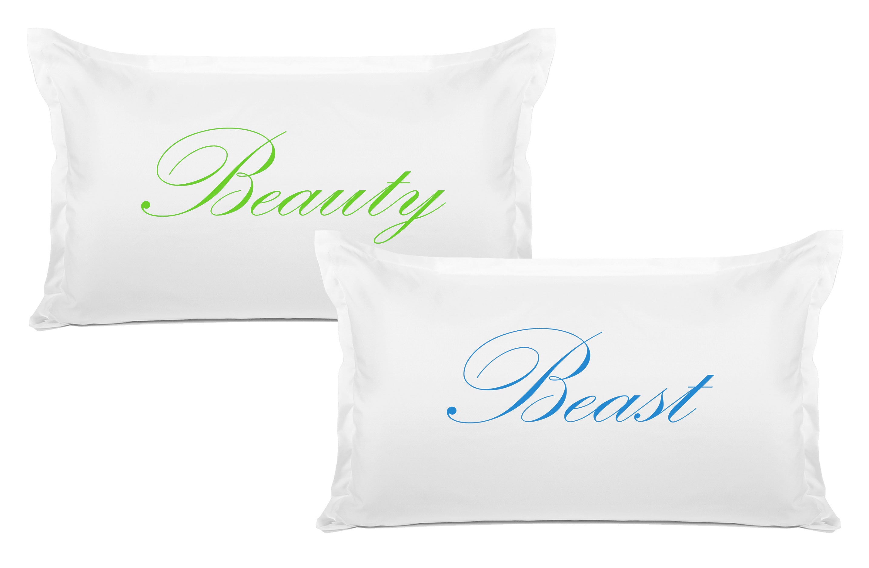 Beauty, Beast - His & Hers Pillowcase Collection-Di Lewis