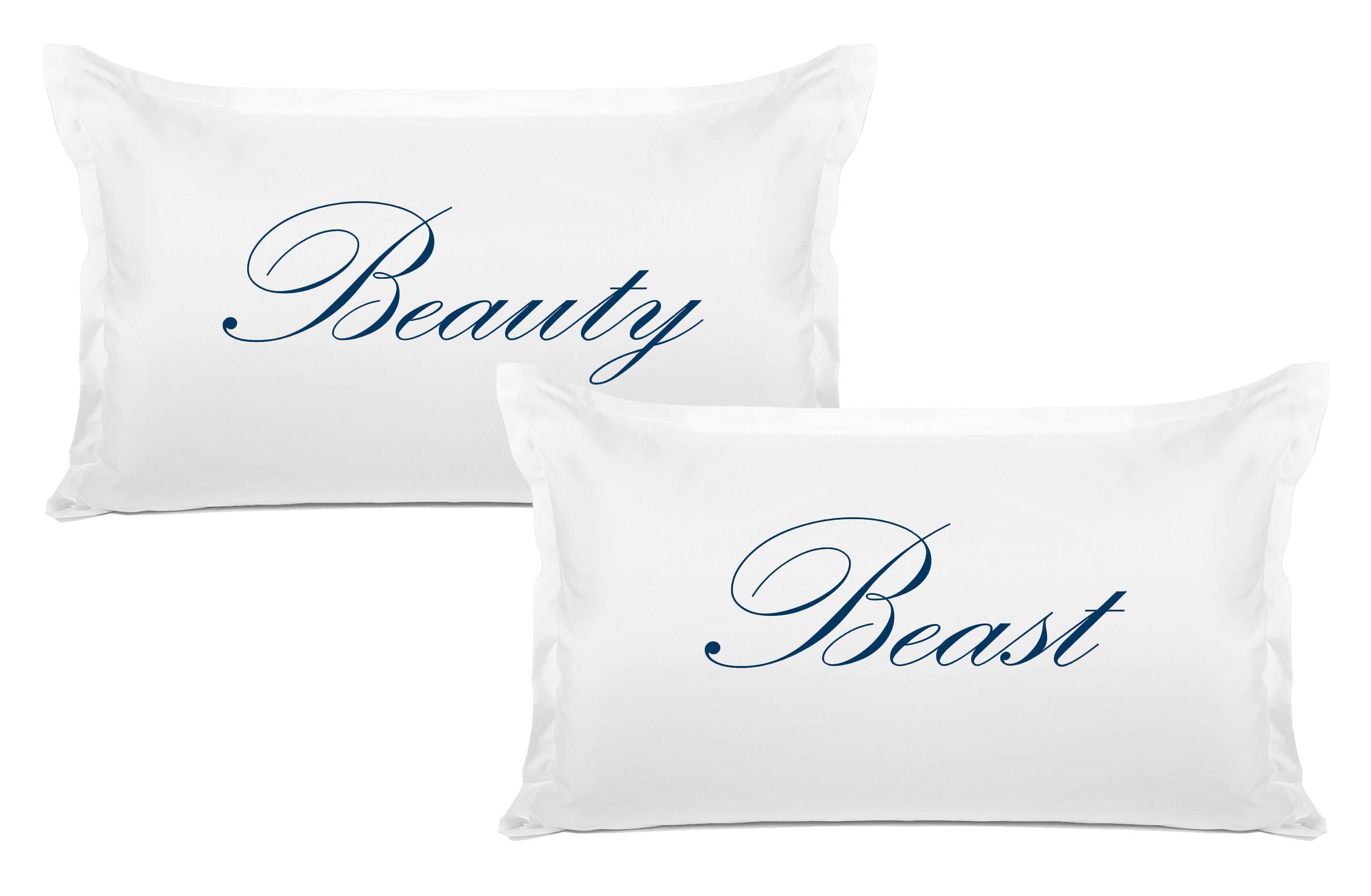 Beauty, Beast - His & Hers Pillowcase Collection-Di Lewis