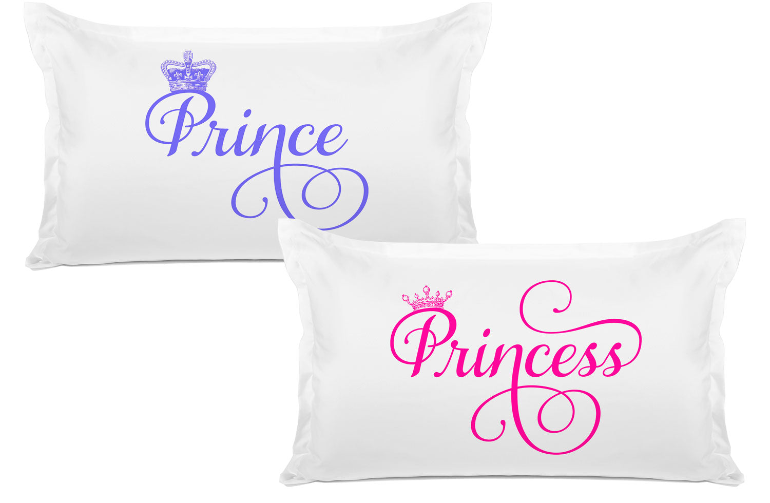 Prince, Princess - His & Hers Pillowcase Collection-Di Lewis