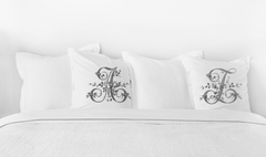 Vintage French Monogram Letter Z Pillowcase