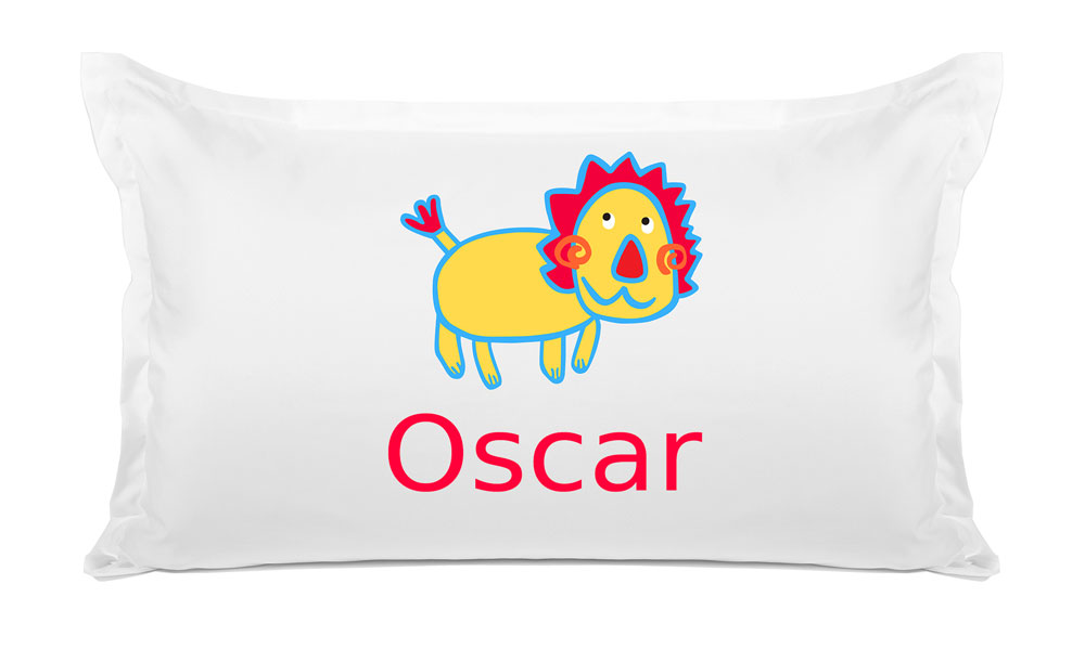 Gold Lion - Personalized Kids Pillowcase Collection