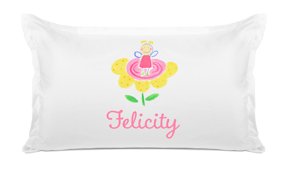 Colorful Flower Fairy - Personalized Kids Pillowcase Collection