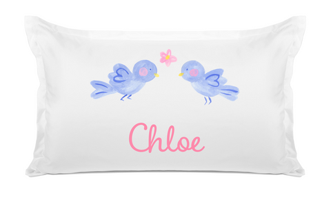 Bluebirds - Personalized Kids Pillowcase Collection