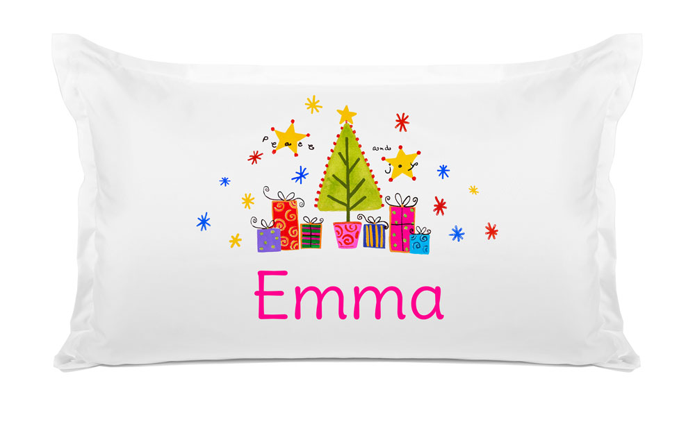 Christmas Tree Joy - Kids Personalized Pillowcase Collection