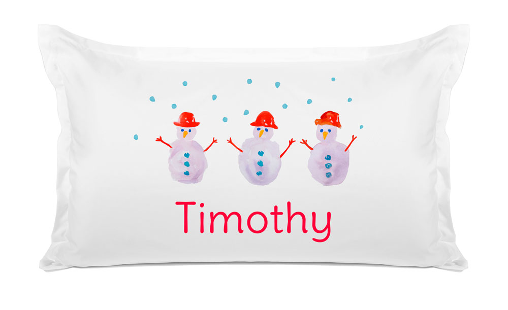 Winter Snowman - Kids Personalized Pillowcase Collection