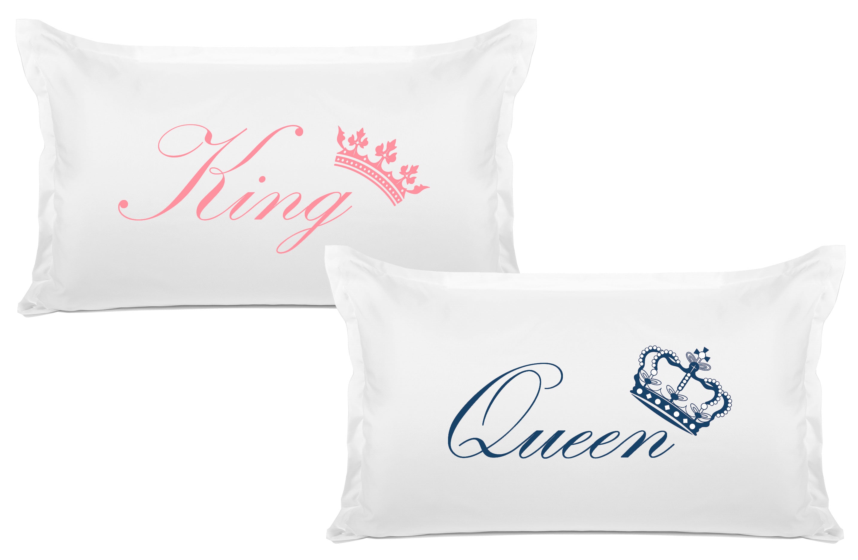 King Crown, Queen Crown - His & Hers Pillowcase Collection-Di Lewis