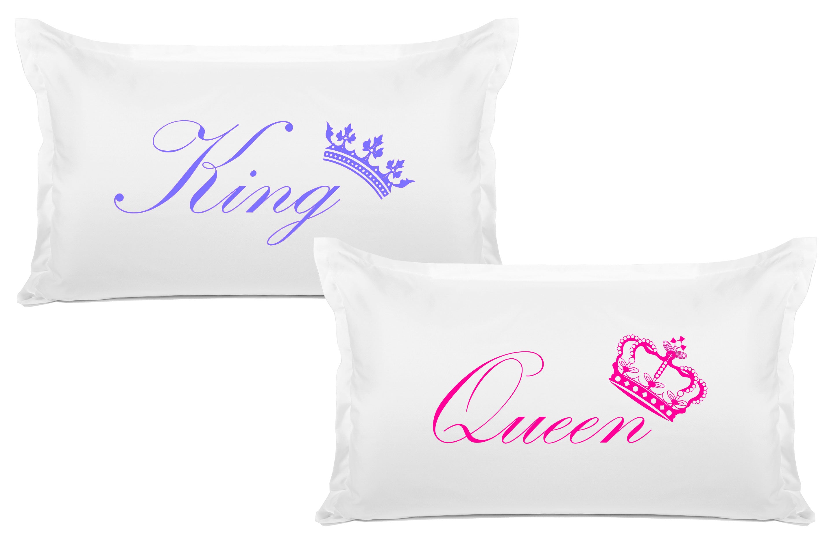 King Crown, Queen Crown - His & Hers Pillowcase Collection-Di Lewis