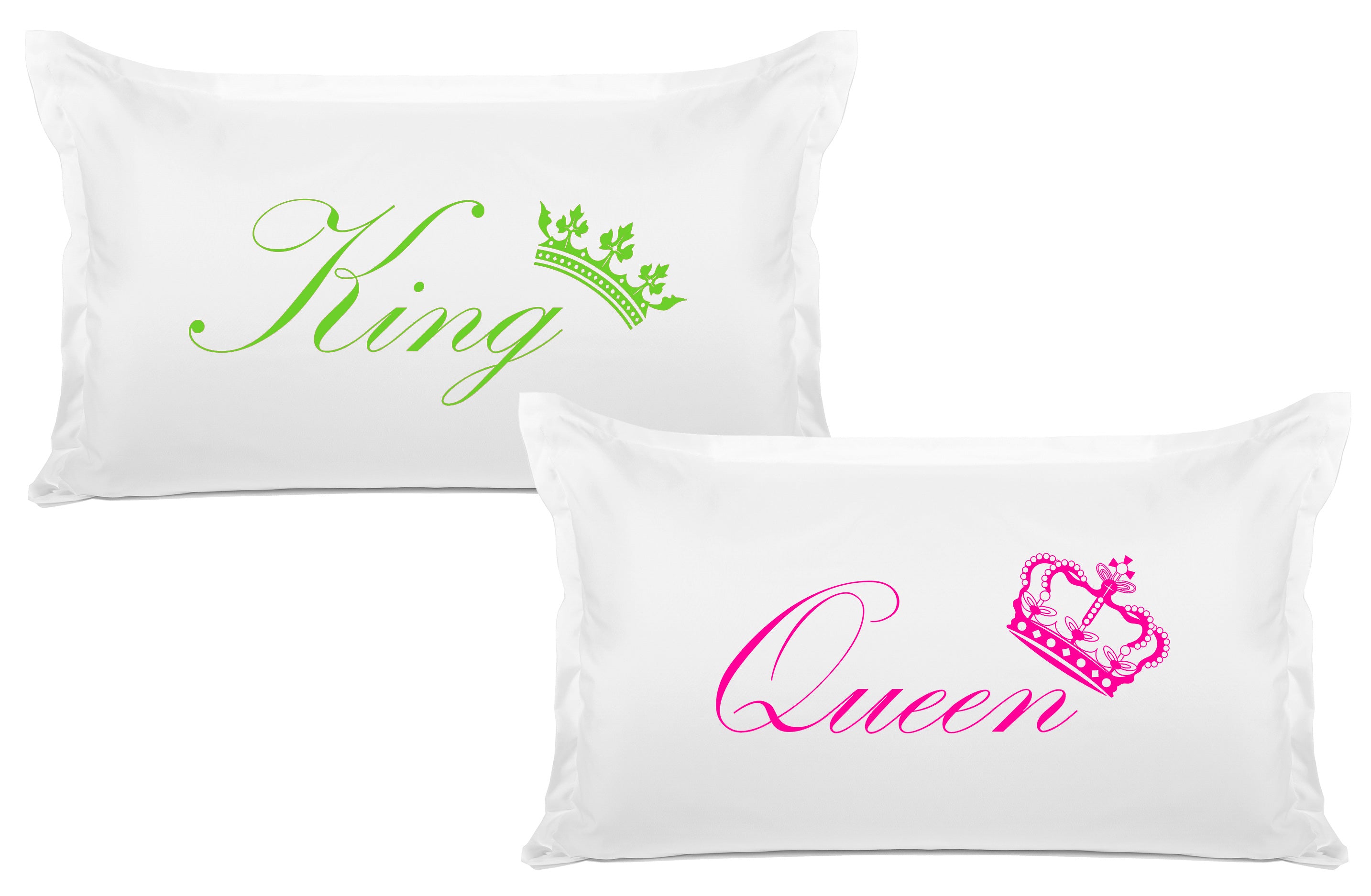 King Crown, Queen Crown - His & Hers Pillowcase Collection-Di Lewis