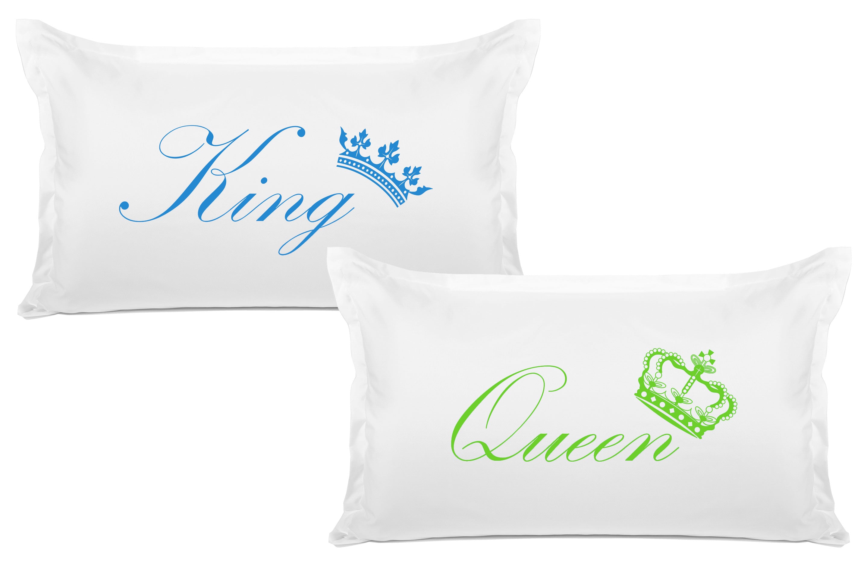 King Crown, Queen Crown - His & Hers Pillowcase Collection-Di Lewis