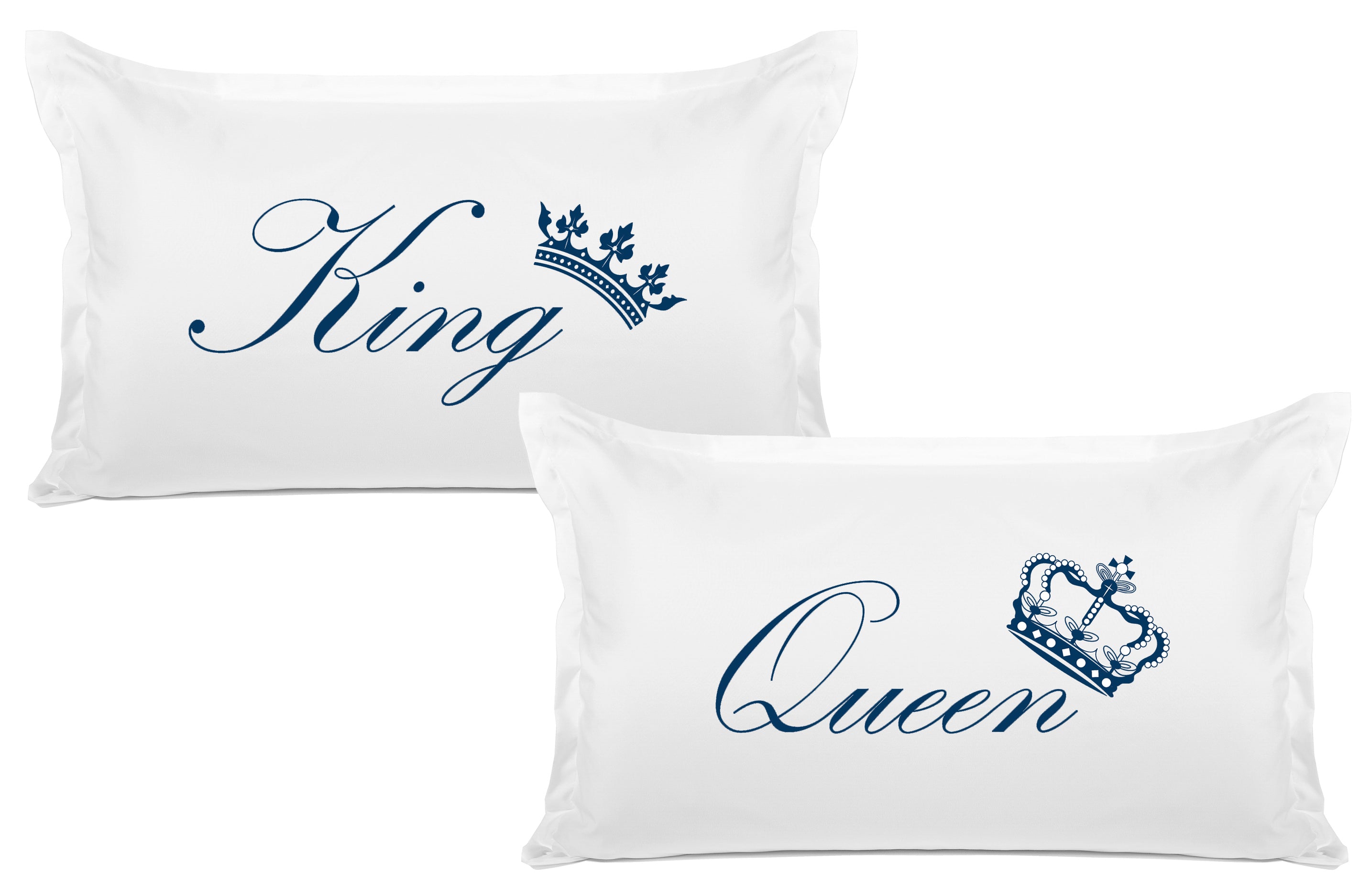 King Crown, Queen Crown - His & Hers Pillowcase Collection-Di Lewis