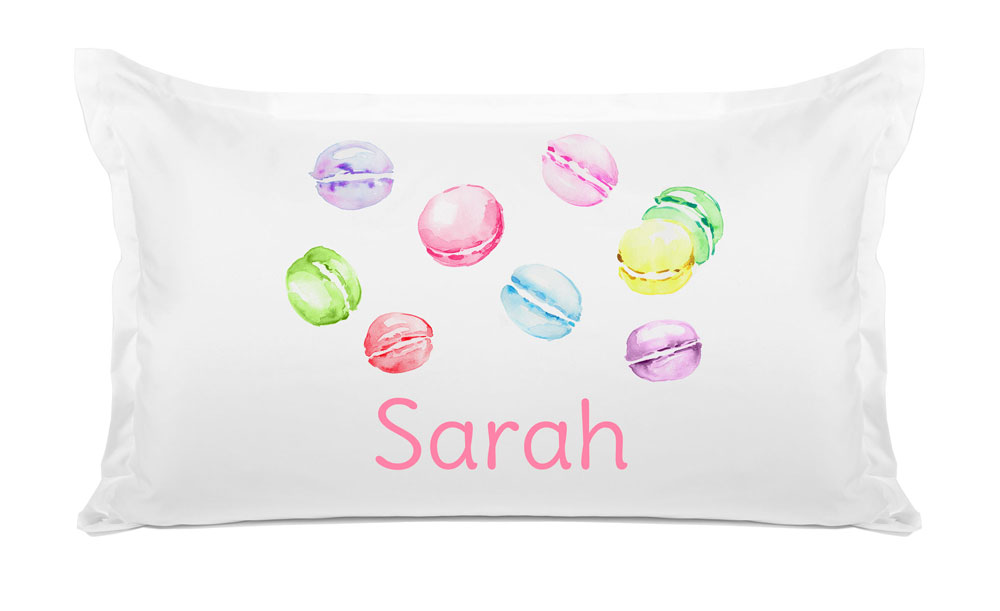 Pastel Macarons - Personalized Kids Pillowcase Collection