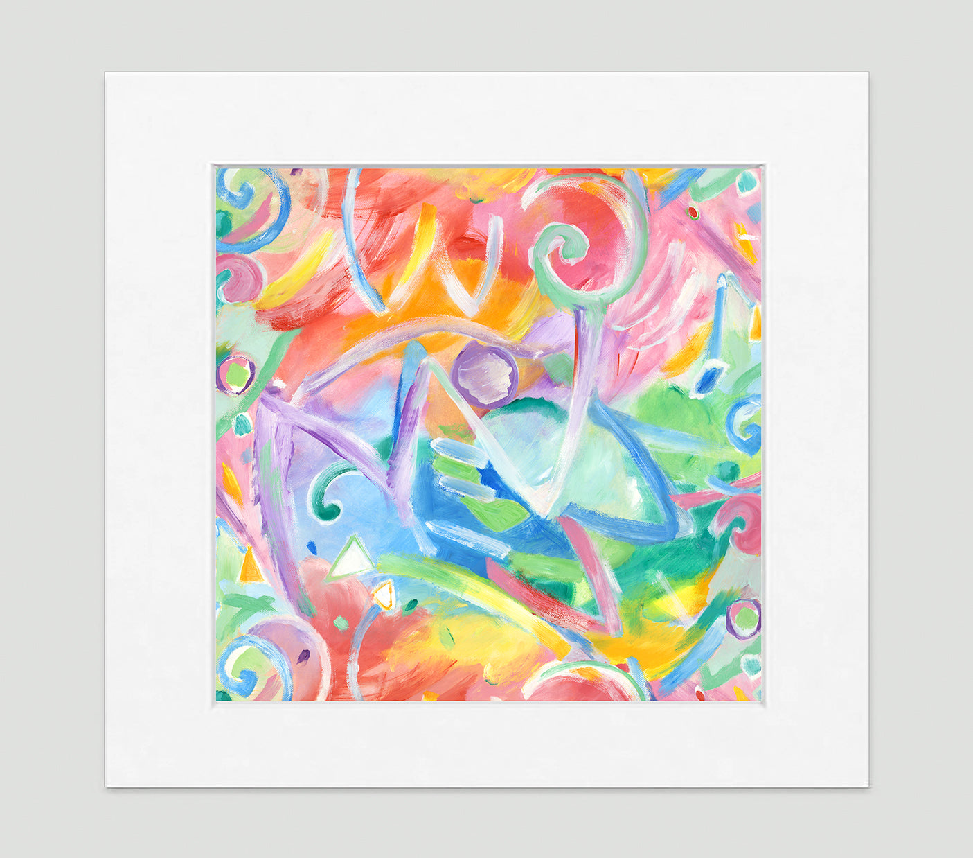 Acrobate Art Print - Abstract Art Wall Decor Collection-Di Lewis