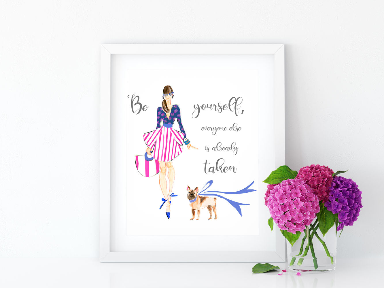 All About Me Art Print - Fashion Illustration Wall Art Collection-Di Lewis