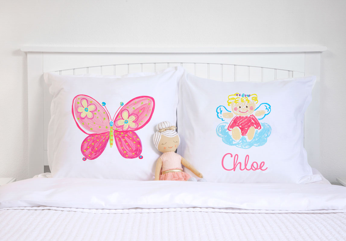 Madam Butterfly - Personalized Kids Pillowcase Collection-Di Lewis