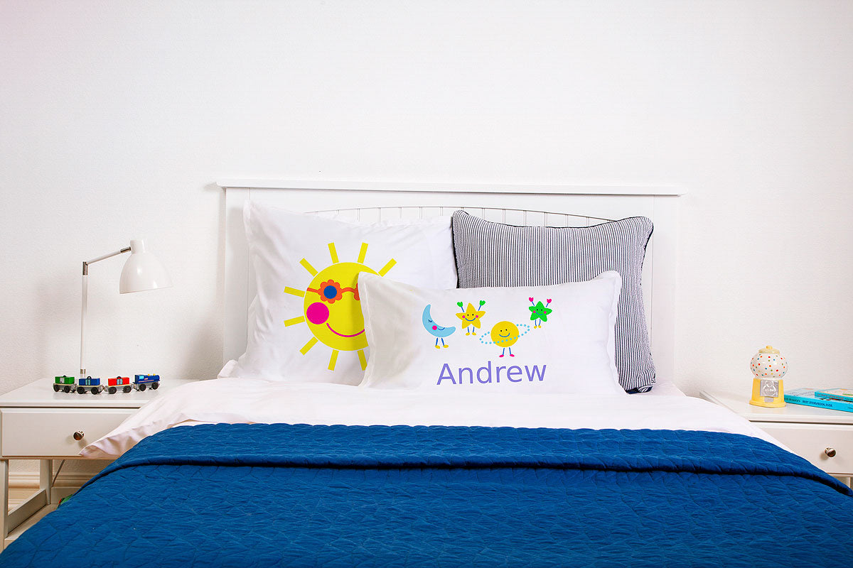 Astro Moon Stars - Personalized Kids Pillowcase Collection