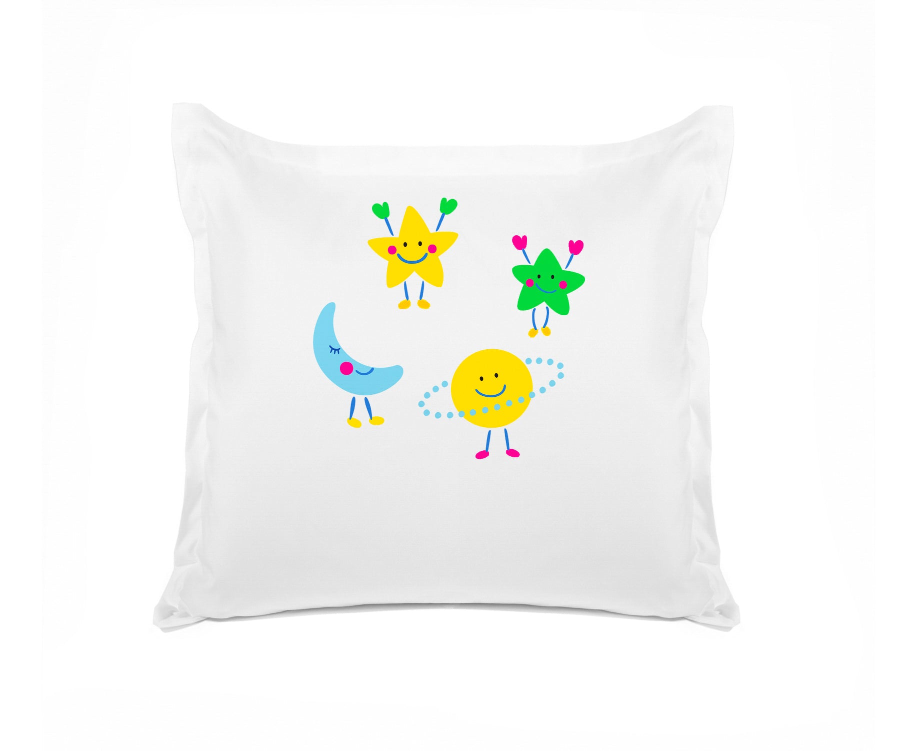 Astro Moon Stars - Personalized Kids Pillowcase Collection