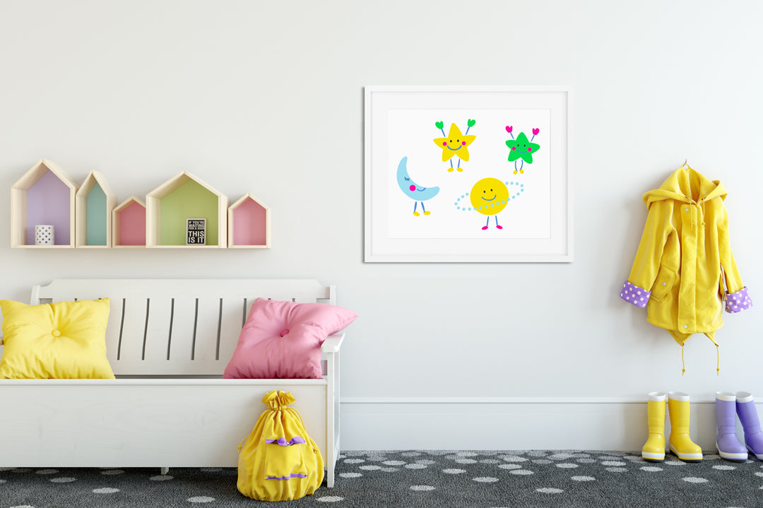 Astro Art Print - Kids Wall Art Collection-Di Lewis