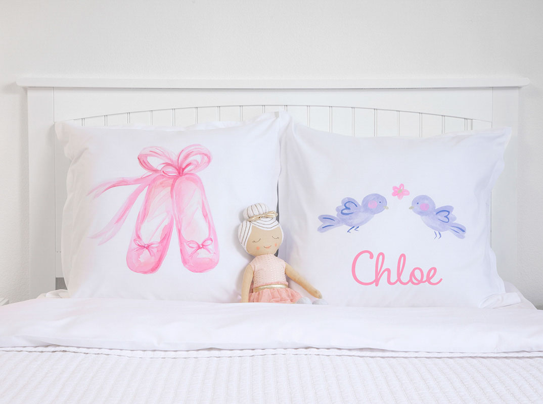 Ballet Slippers - Personalized Kids Pillowcase Collection