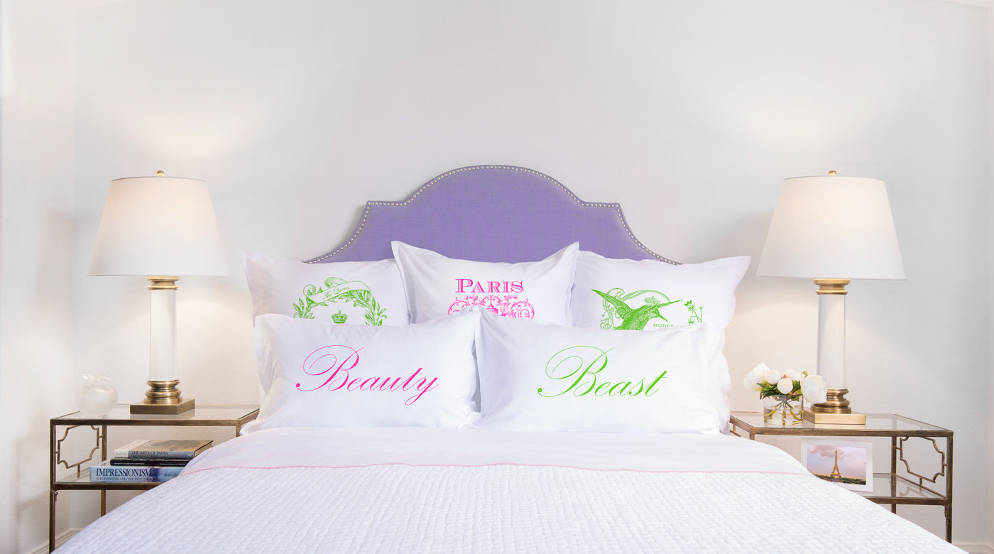 Beauty, Beast - His & Hers Pillowcase Collection-Di Lewis