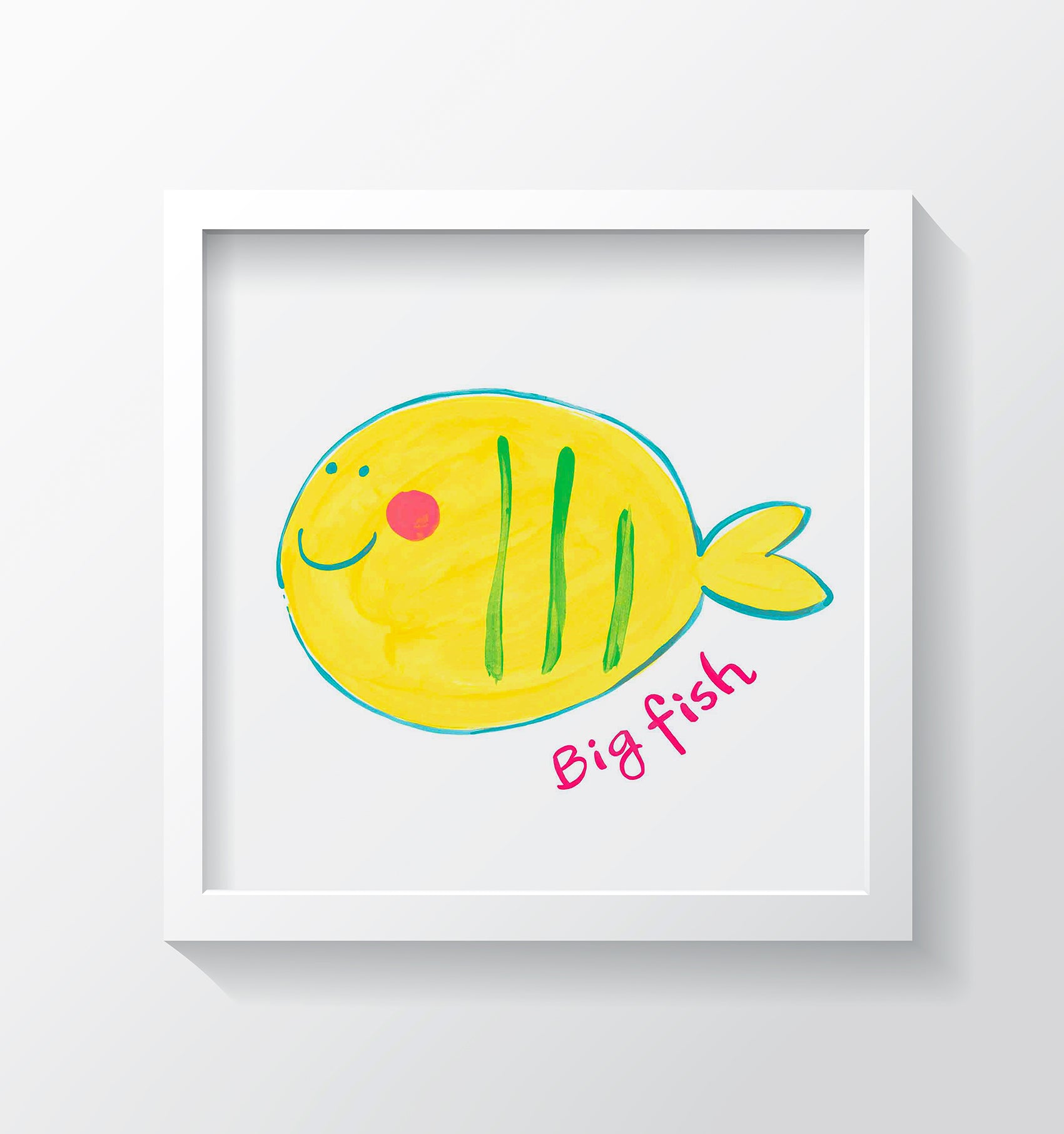 Big Fish Art Print - Kids Wall Art Collection-Di Lewis