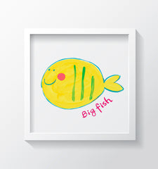 Big Fish Art Print - Kids Wall Art Collection-Di Lewis