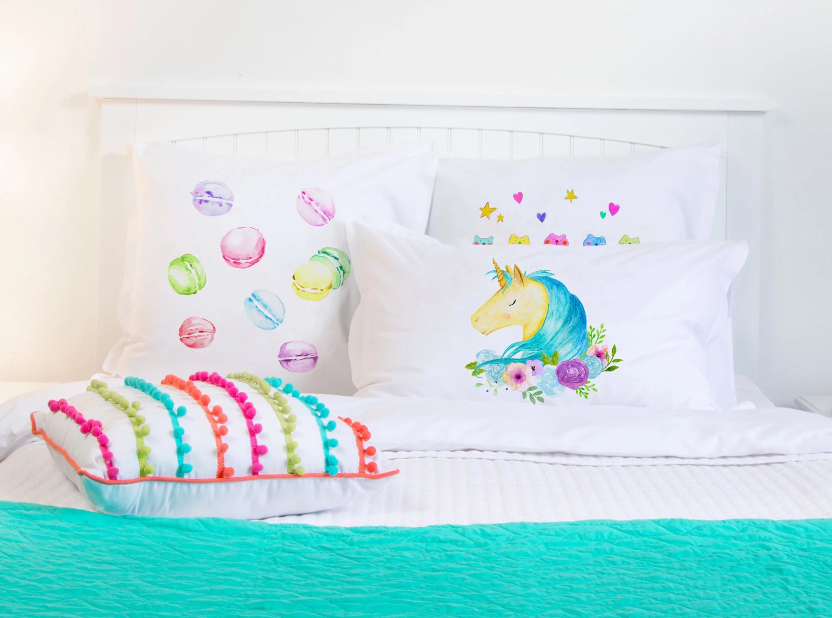 Blue Unicorn - Personalized Kids Pillowcase Collection