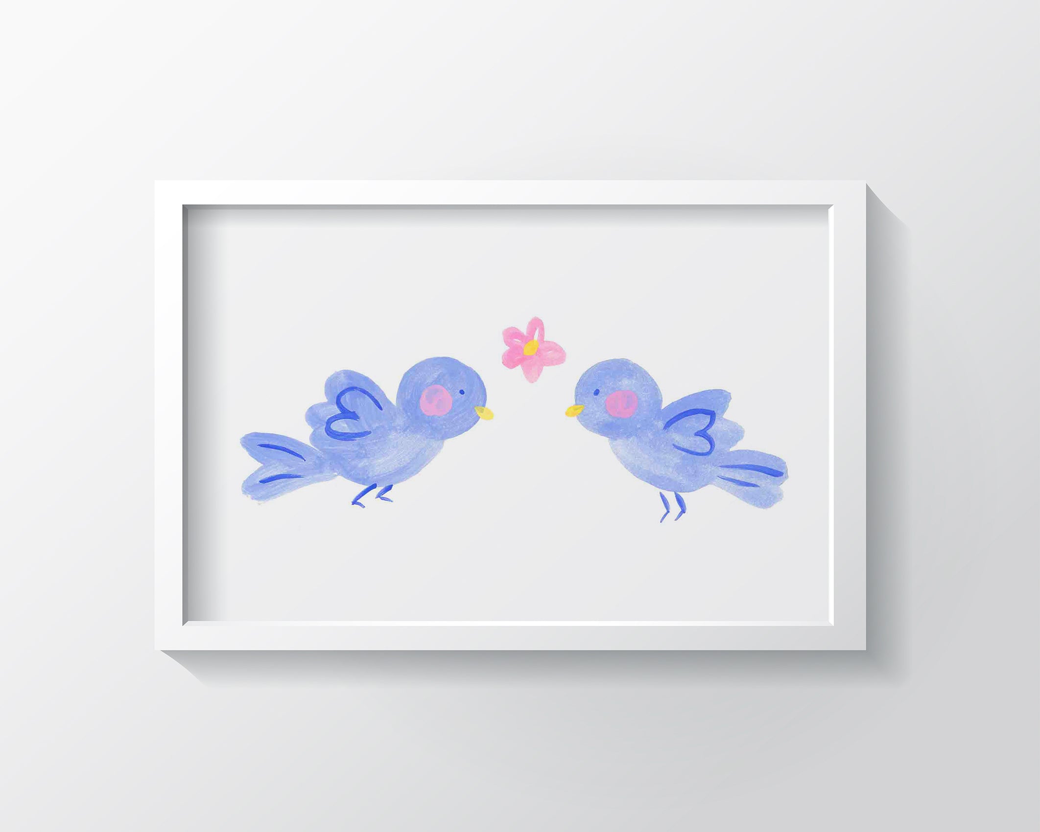 Bluebirds - Kids Wall Art Collection-Di Lewis