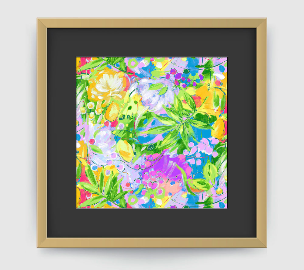 Bora Bora Leaf Art Print - Impressionist Art Wall Decor Collection