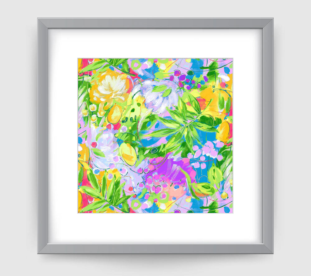 Bora Bora Leaf Art Print - Impressionist Art Wall Decor Collection