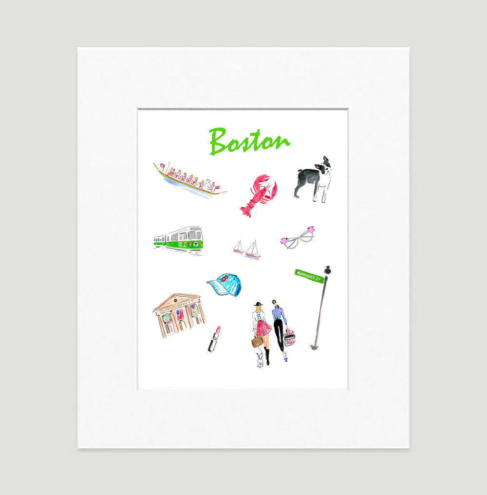 Boston Art Print - Travel Print Wall Art Collection-Di Lewis