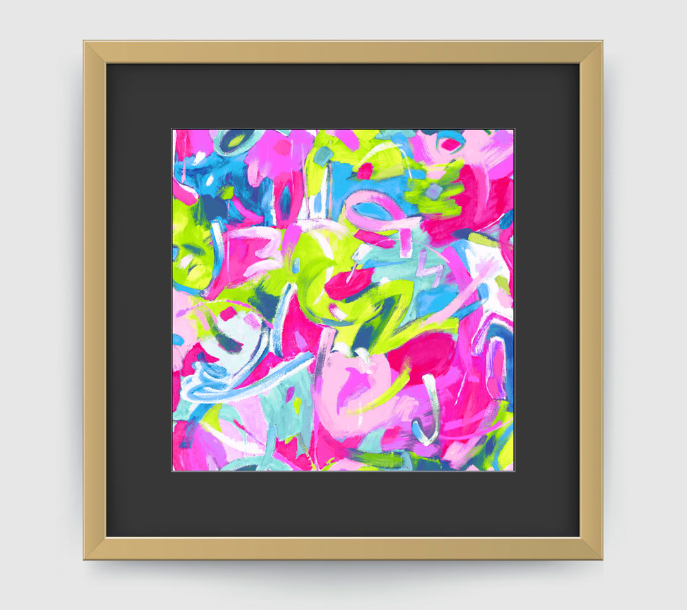 Brushstroke Pastel Art Print - Abstract Art Wall Decor Collection