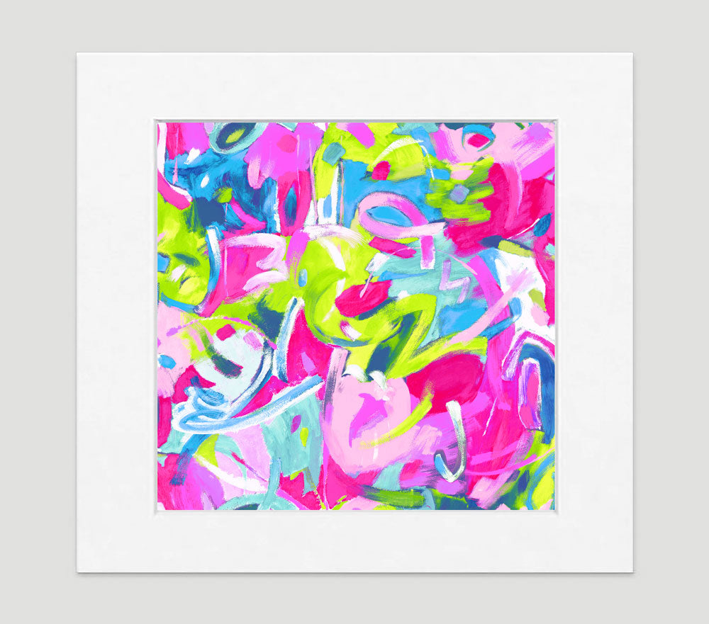 Brushstroke Pastel Art Print - Abstract Art Wall Decor Collection