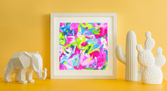 Brushstroke Pastel Art Print - Abstract Art Wall Decor Collection