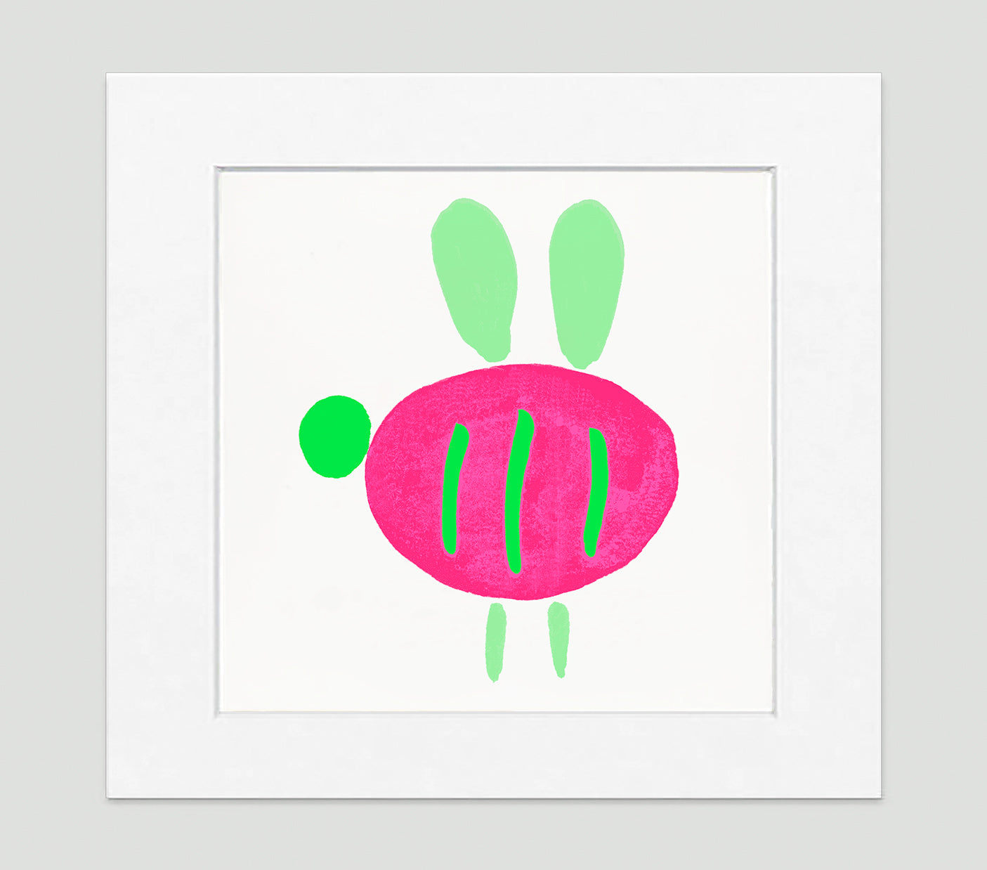 Buzzy Bee (Pink) Art Print - Kids Wall Art Collection-Di Lewis