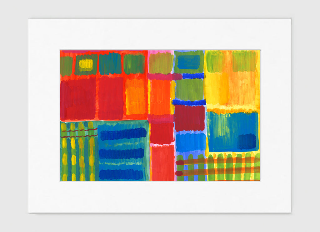 City Block Art Print - Abstract Art Wall Decor Collection City Block Art Print - Abstract Art Wall Decor Collection-Di Lewis