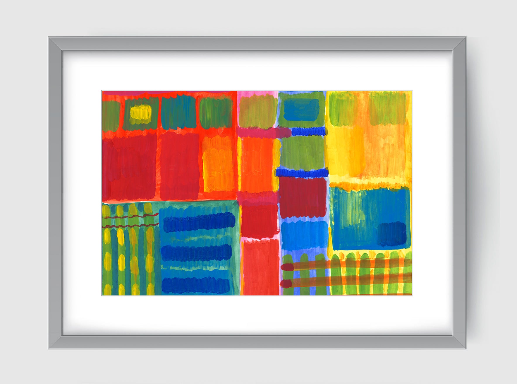 City Block Art Print - Abstract Art Wall Decor Collection-Di Lewis