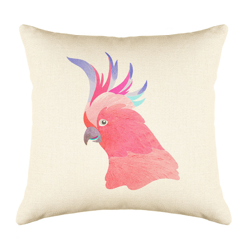 Cockatoo Throw Pillow Cover - Coastal Designs Throw Pillow Cover Collection-Di Lewis