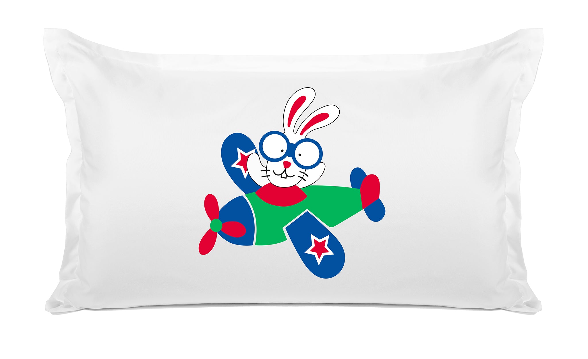 Bunny Airplane - Personalized Kids Pillowcase Collection