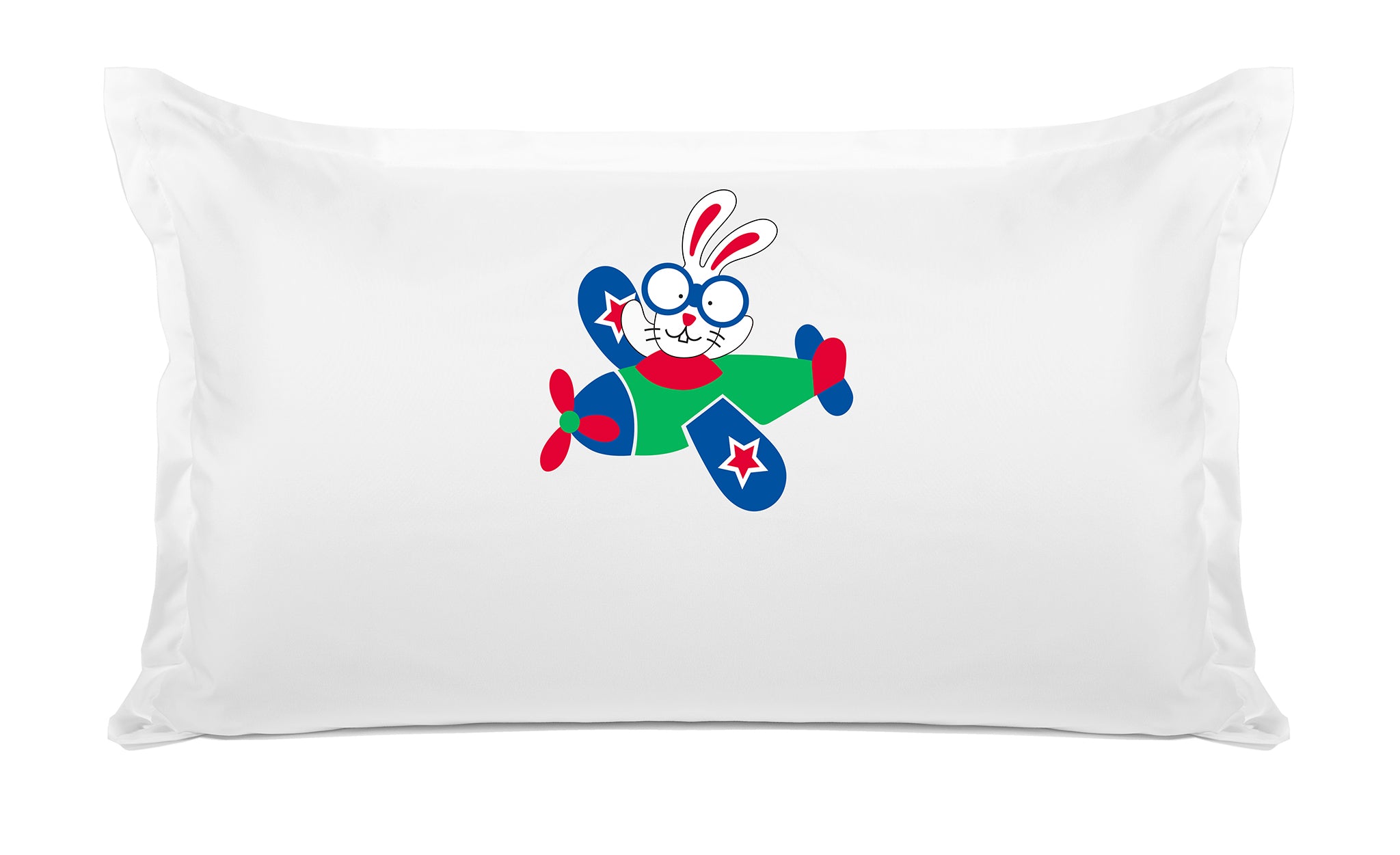 Bunny Airplane - Personalized Kids Pillowcase Collection