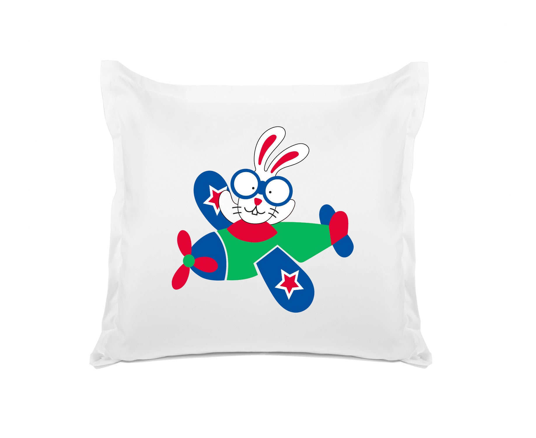 Bunny Airplane - Personalized Kids Pillowcase Collection