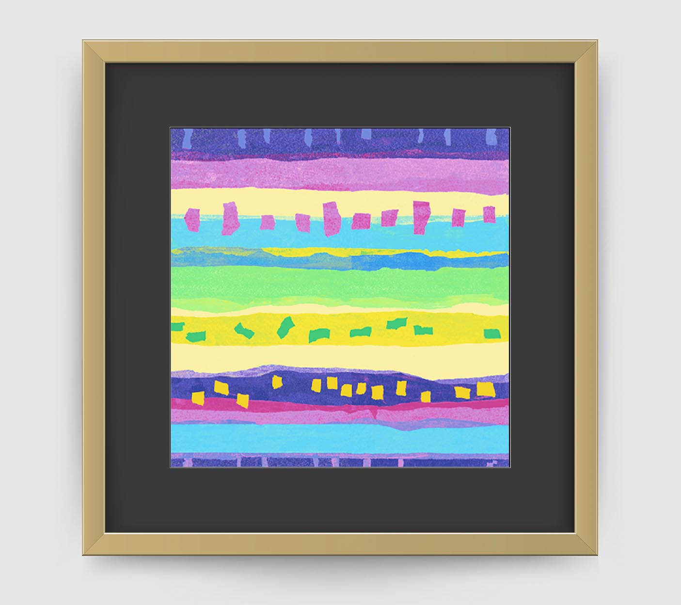 Confetti Multi Art Print - Abstract Art Wall Decor Collection-Di Lewis