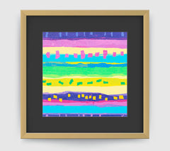 Confetti Multi Art Print - Abstract Art Wall Decor Collection-Di Lewis