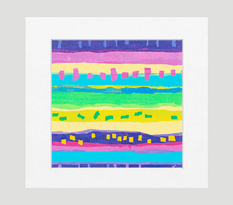 Confetti Multi Art Print - Abstract Art Wall Decor Collection-Di Lewis