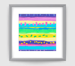 Confetti Multi Art Print - Abstract Art Wall Decor Collection-Di Lewis